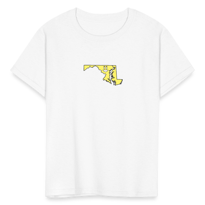 Maryland STATEment Happy Kid's White Tee Shirt - white