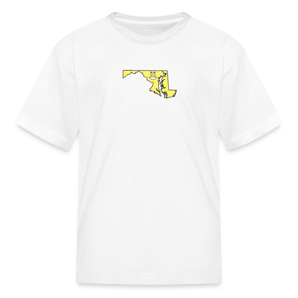 Maryland STATEment Happy Kid's White Tee Shirt - white