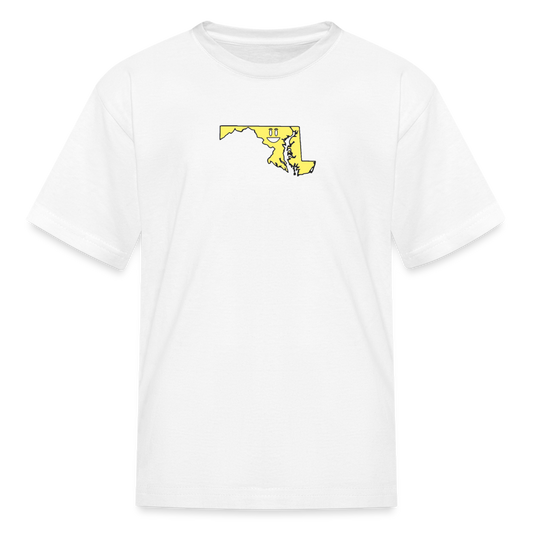 Maryland STATEment Happy Kid's White Tee Shirt - white