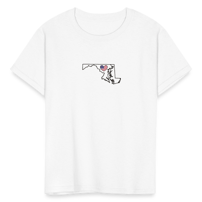 Maryland STATEment Americana Kid's White Tee Shirt - white