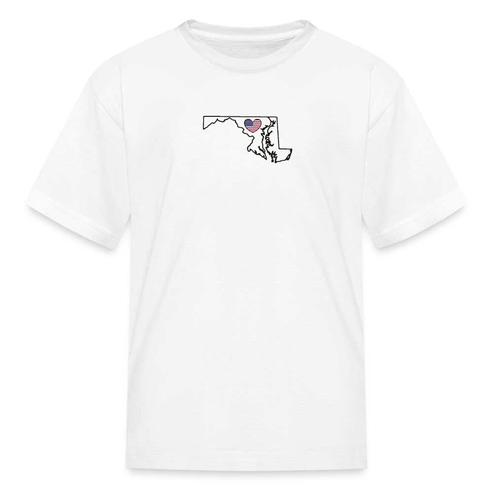 Maryland STATEment Americana Kid's White Tee Shirt - white