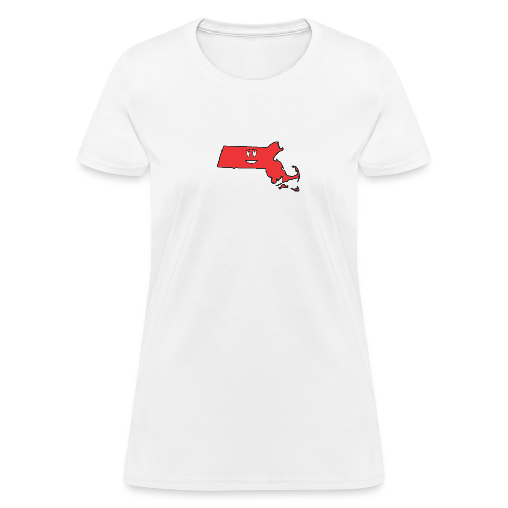 Massachusetts STATEment Infatuated Women's White Tee Shirt - white