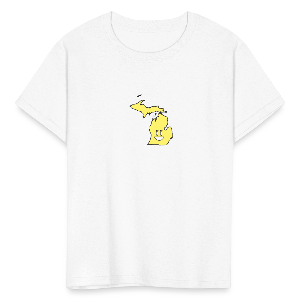 Michigan STATEment Happy Kid's White Tee Shirt - white