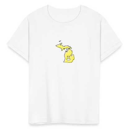 Michigan STATEment Happy Kid's White Tee Shirt - white