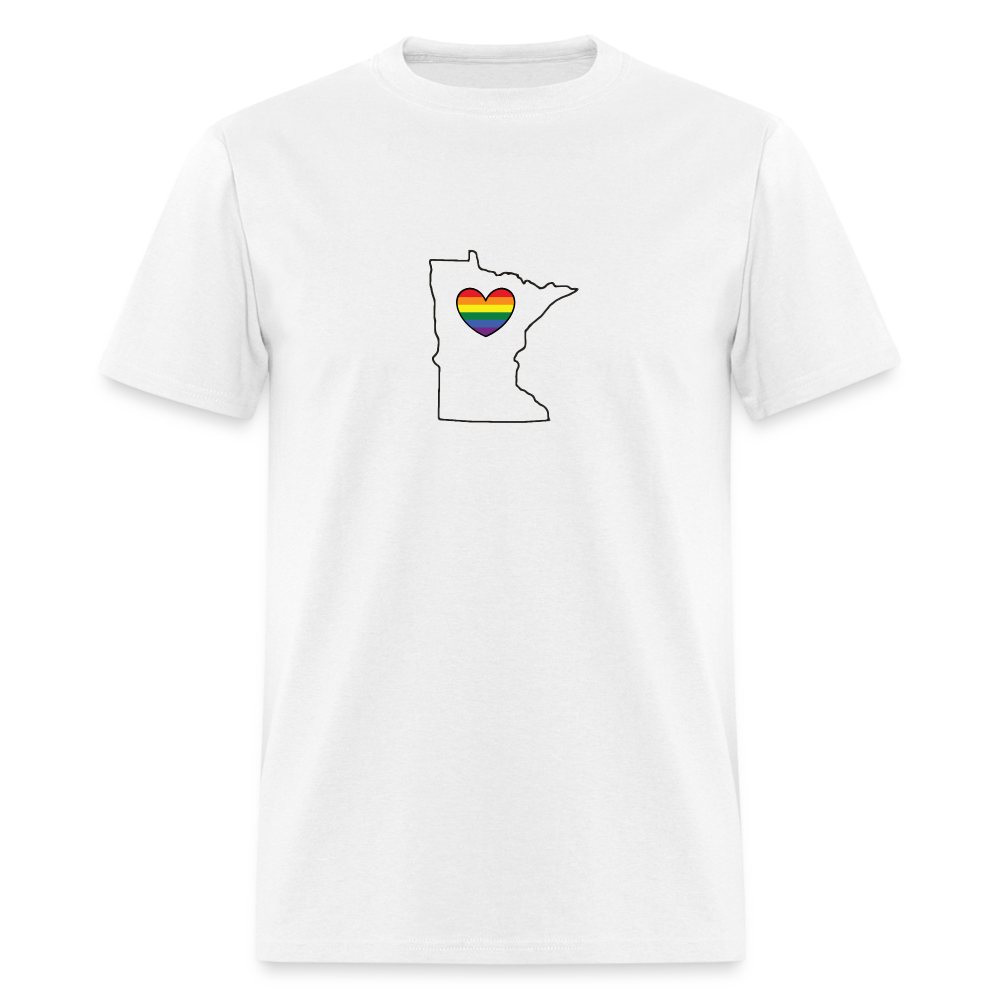 Minnesota STATEment Pride Unisex/Men's White Tee Shirt - white