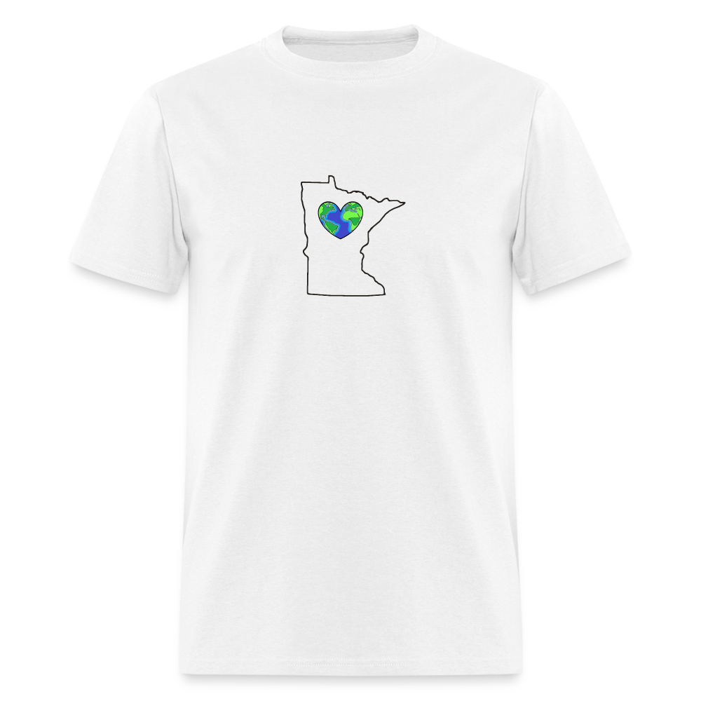 Minnesota STATEment Earth Unisex/Men's White Tee Shirt - white