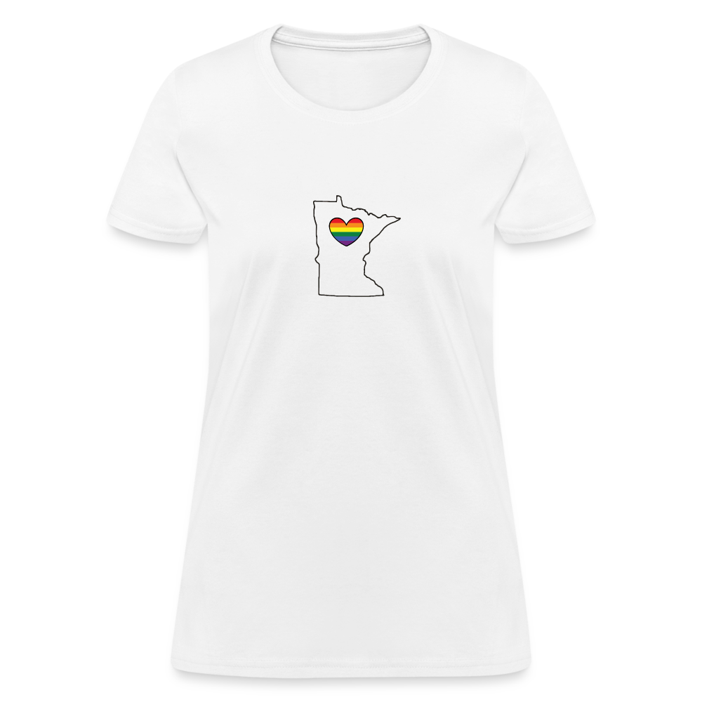 Minnesota STATEment Pride Women's White Tee Shirt - white