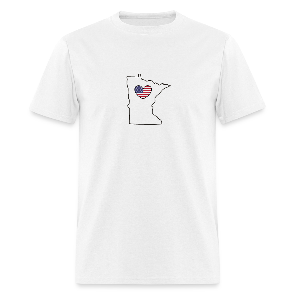 Minnesota STATEment Americana Unisex/Men's White Tee Shirt - white