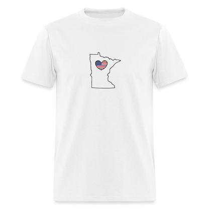 Minnesota STATEment Americana Unisex/Men's White Tee Shirt - white