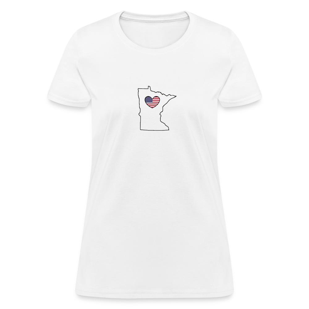 Minnesota STATEment Americana Women's White Tee Shirt - white