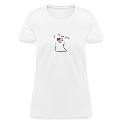 Minnesota STATEment Americana Women's White Tee Shirt - white