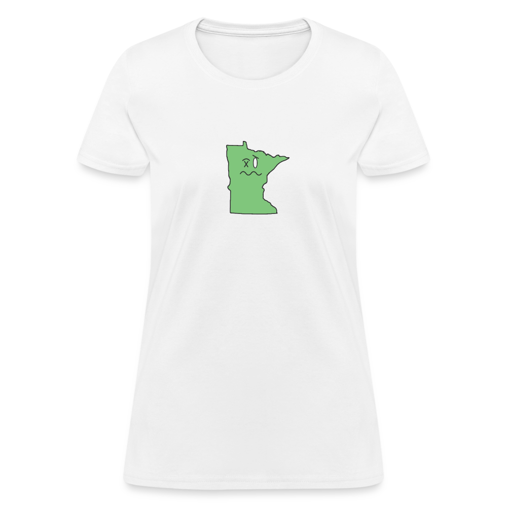 Minnesota STATEment Wasted Women's White Tee Shirt - white