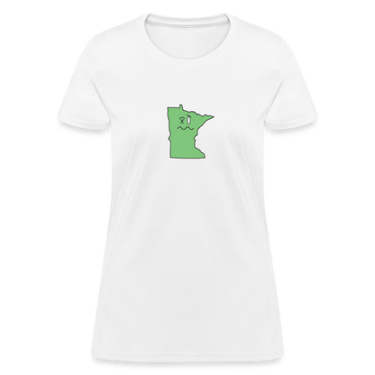 Minnesota STATEment Wasted Women's White Tee Shirt - white