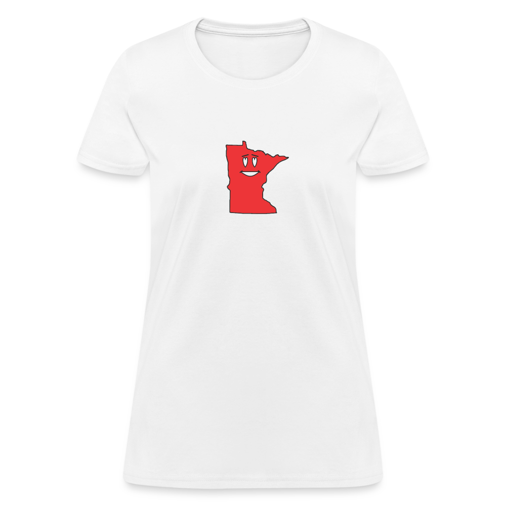 Minnesota STATEment Infatuated Women's White Tee Shirt - white