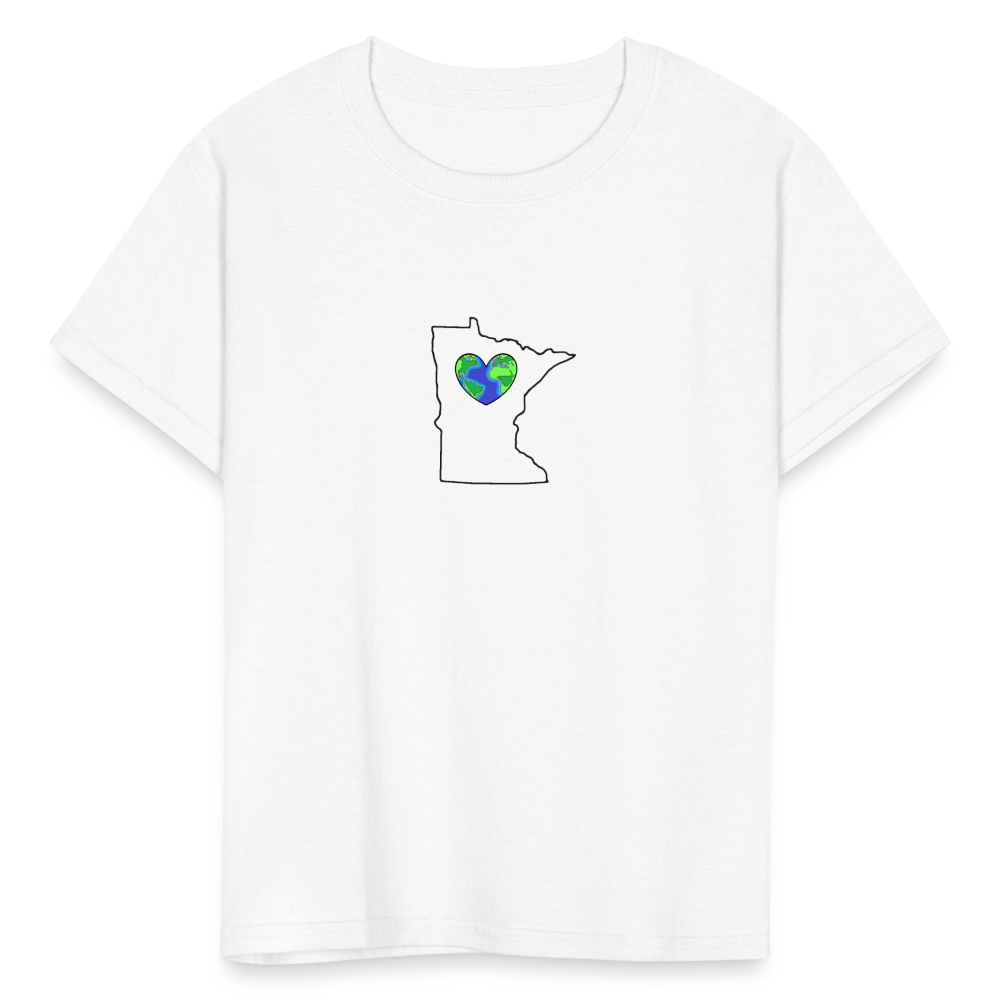 Minnesota STATEment Earth Kid's White Tee Shirt - white