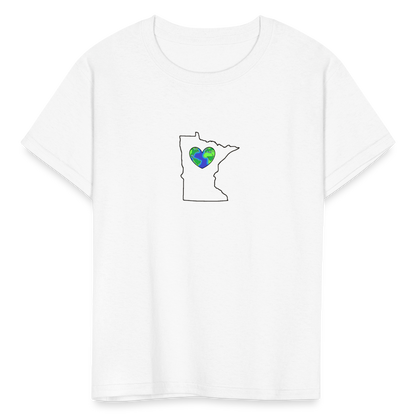 Minnesota STATEment Earth Kid's White Tee Shirt - white