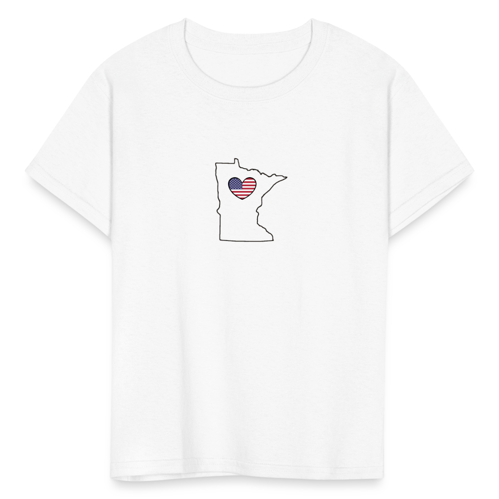 Minnesota STATEment Americana Kid's White Tee Shirt - white