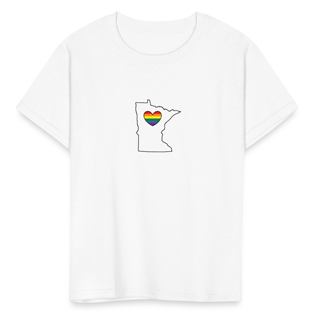 Minnesota STATEment Pride Kid's White Tee Shirt - white