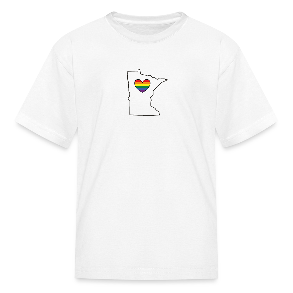 Minnesota STATEment Pride Kid's White Tee Shirt - white