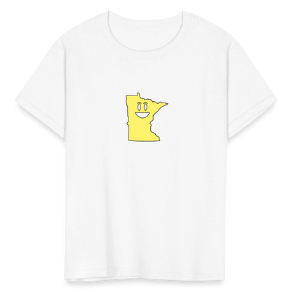 Minnesota STATEment Happy Kid's White Tee Shirt - white