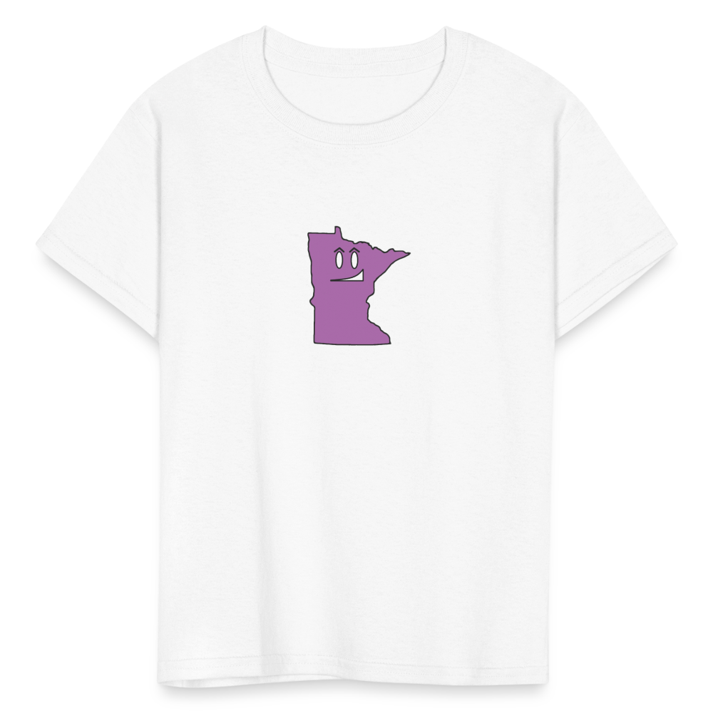 Minnesota STATEment Smirky Kid's White Tee Shirt - white