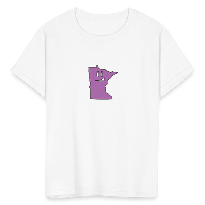 Minnesota STATEment Smirky Kid's White Tee Shirt - white