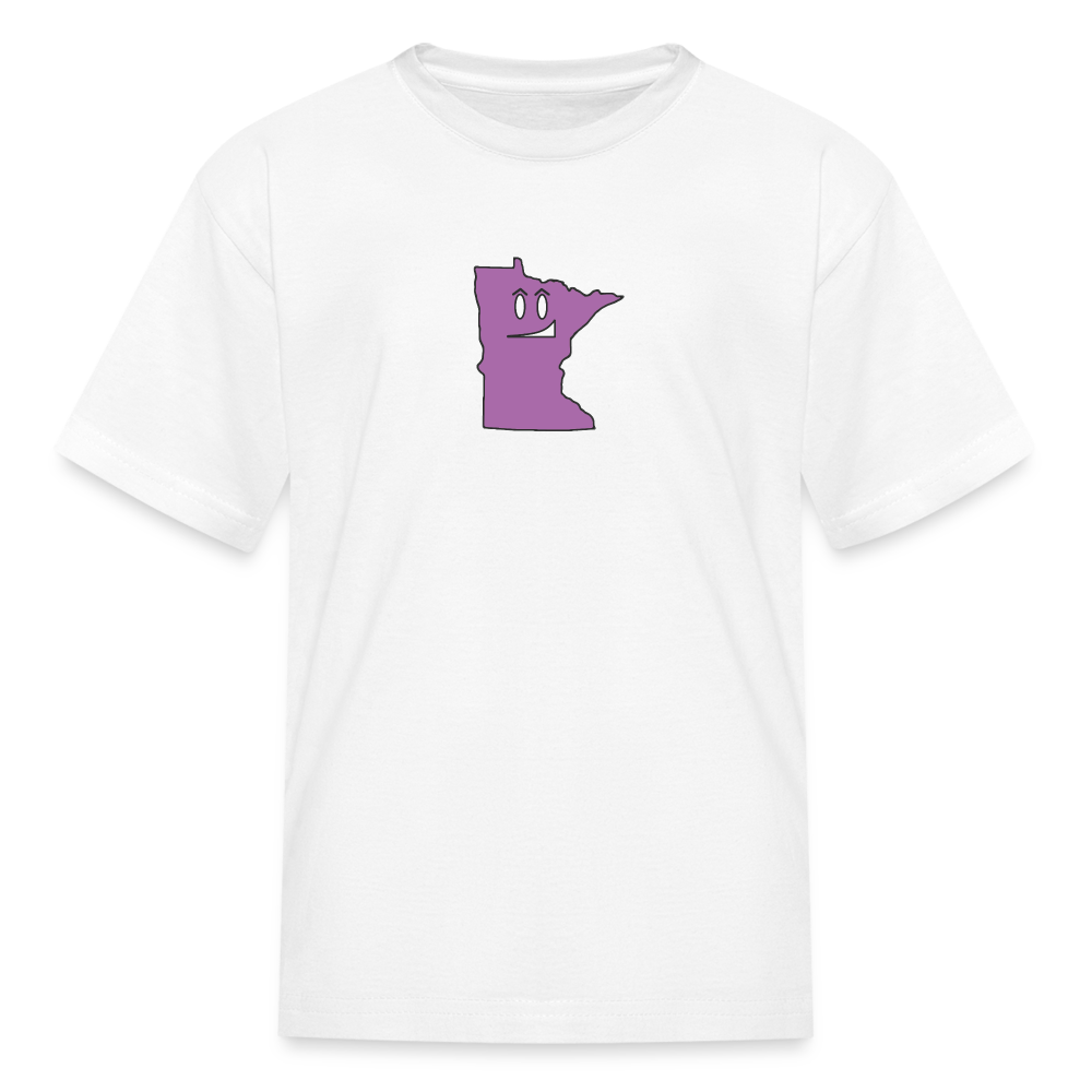 Minnesota STATEment Smirky Kid's White Tee Shirt - white