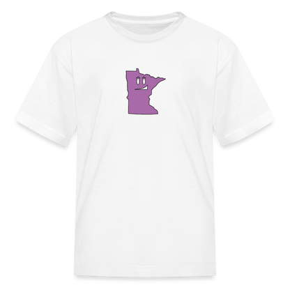 Minnesota STATEment Smirky Kid's White Tee Shirt - white