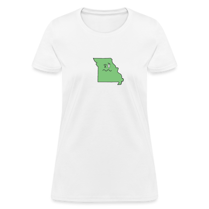 Missouri STATEment Wasted Women's White Tee Shirt - white