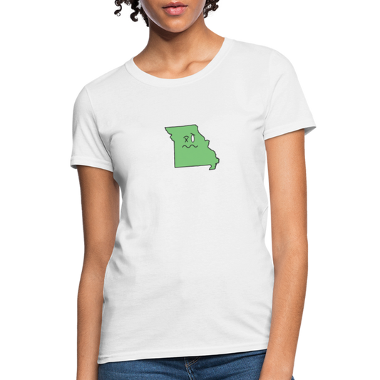 Missouri STATEment Wasted Women's White Tee Shirt - white