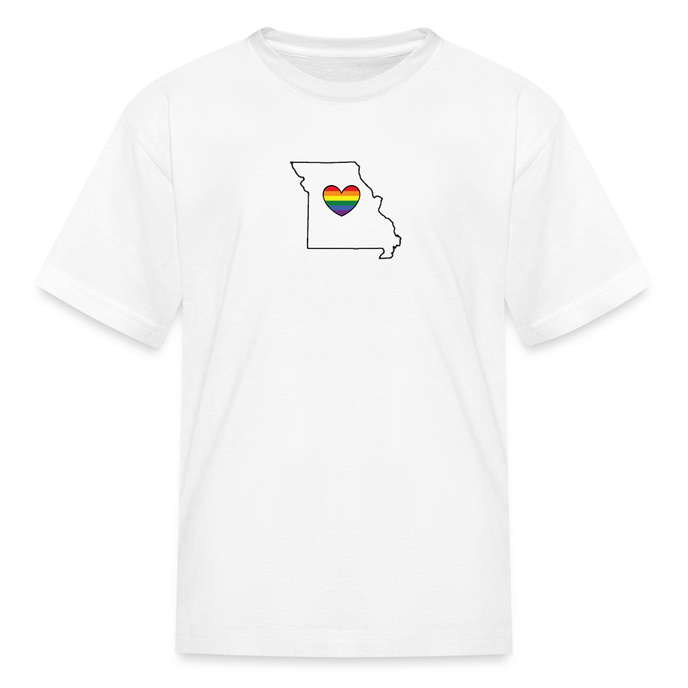 Missouri STATEment Pride Kid's White Tee Shirt - white