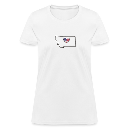 Montana STATEment Americana Women's White Tee Shirt - white