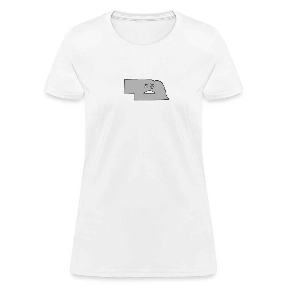 Nebraska STATEment Moody Women's White Tee Shirt - white