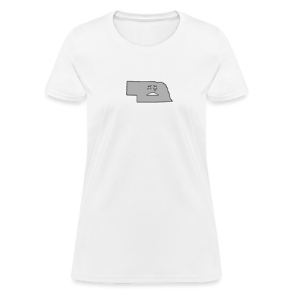 Nebraska STATEment Moody Women's White Tee Shirt - white