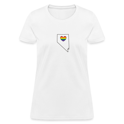 Nevada STATEment Pride Women's White Tee Shirt - white