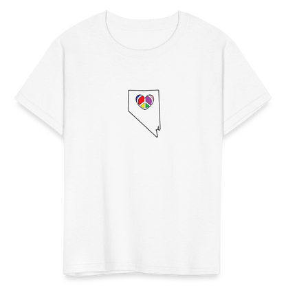 Nevada STATEment Peace Kid's White Tee Shirt - white