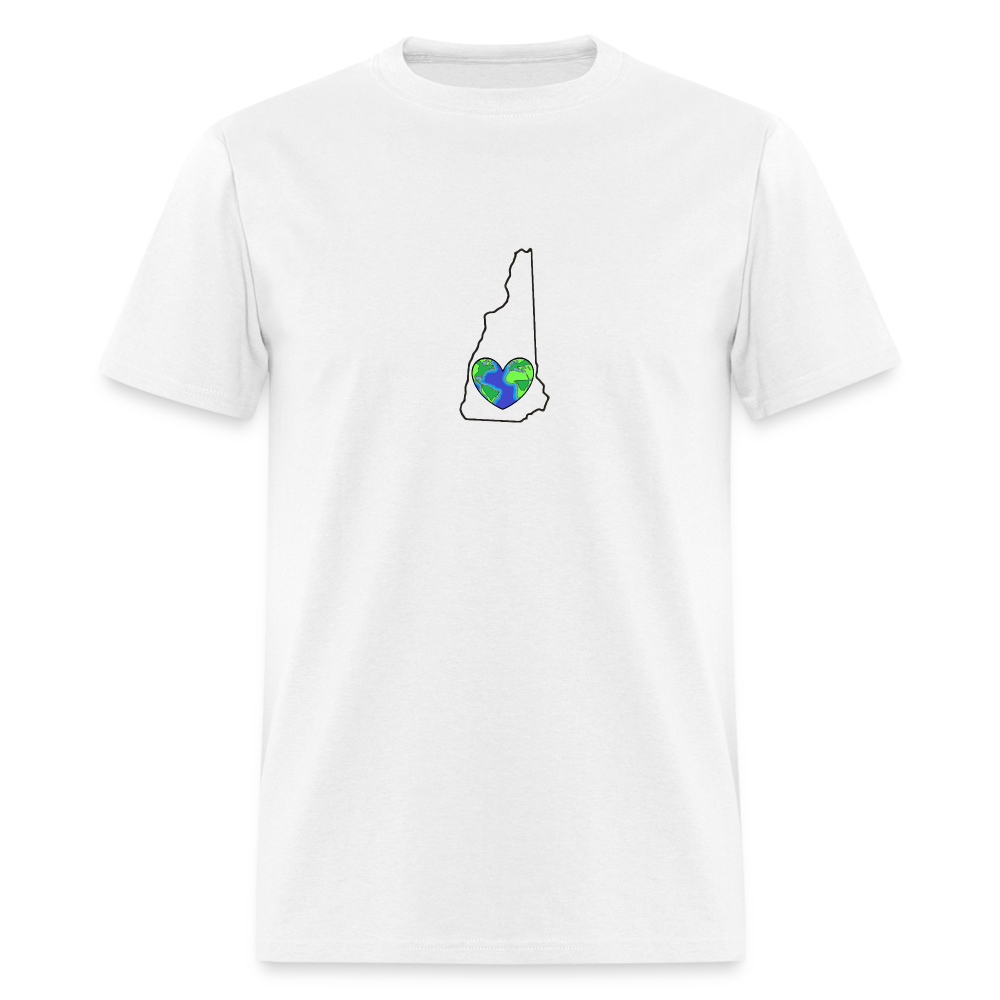 New Hampshire STATEment Earth Unisex/Men's White Tee Shirt - white