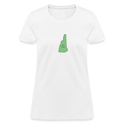 New Hampshire STATEment Wasted Women's White Tee Shirt - white