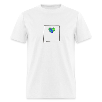 New Mexico STATEment Earth Unisex/Men's White Tee Shirt - white