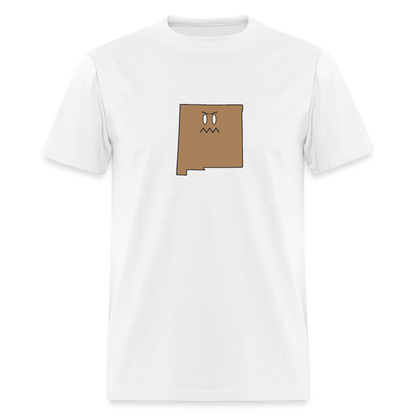 New Mexico STATEment Grumpy Unisex/Men's White Tee Shirt - white