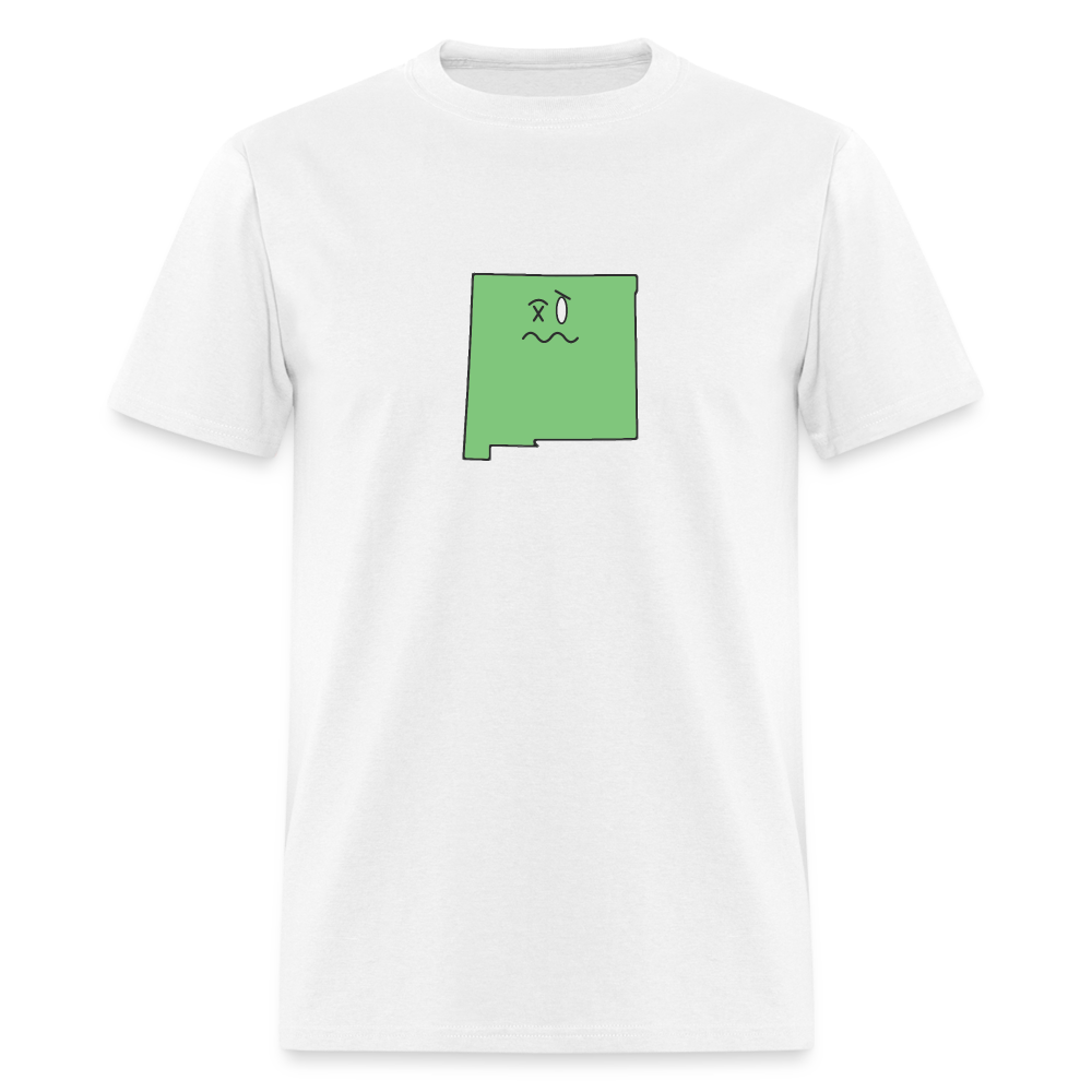 New Mexico STATEment Wasted Unisex/Men's White Tee Shirt - white