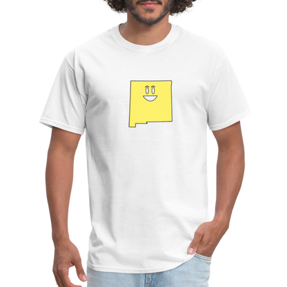 New Mexico STATEment Happy Apocalypse Unisex/Men's White Tee Shirt - white