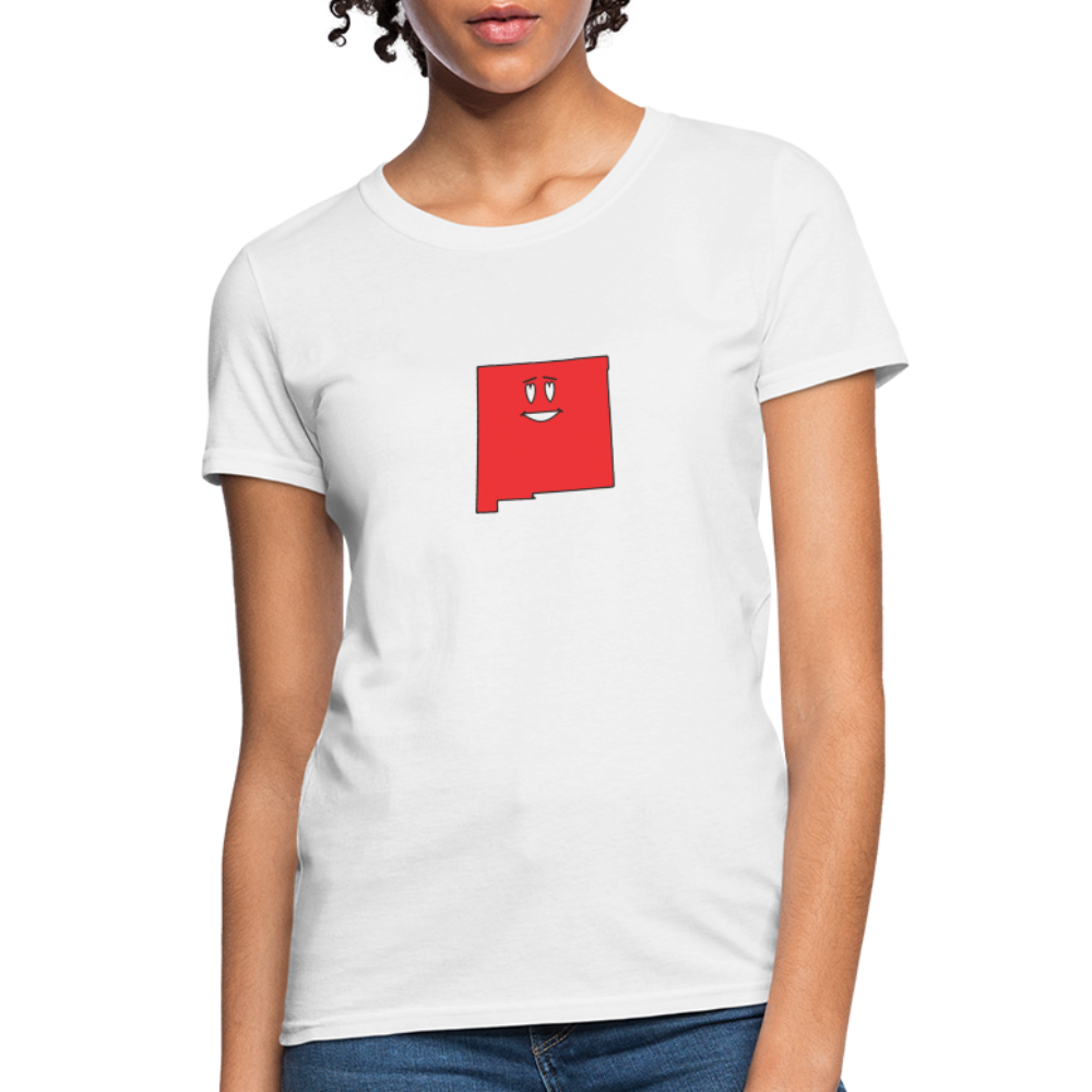 New Mexico STATEment Infatuated Women's White Tee Shirt - white