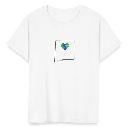 New Mexico STATEment Earth Kid's White Tee Shirt - white