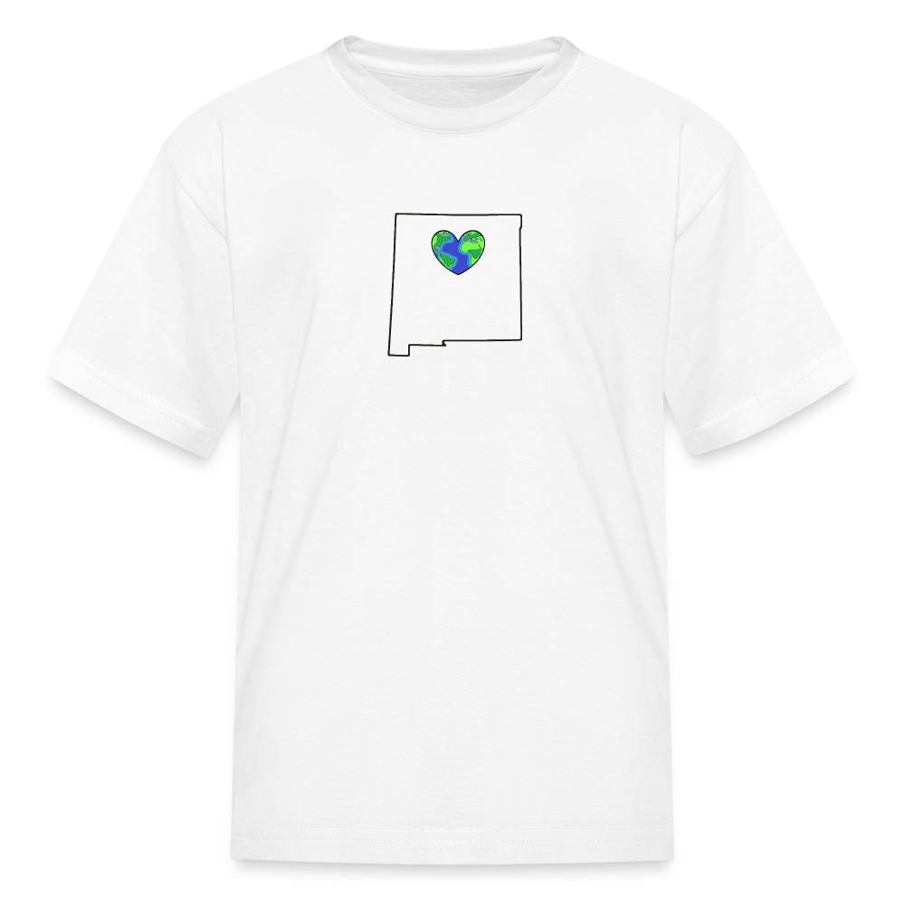 New Mexico STATEment Earth Kid's White Tee Shirt - white