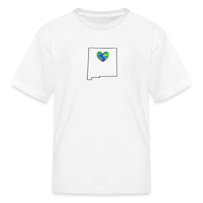 New Mexico STATEment Earth Kid's White Tee Shirt - white