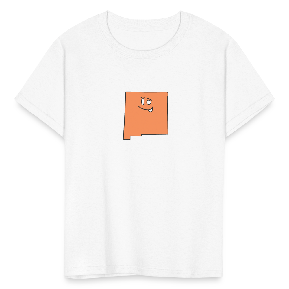 New Mexico STATEment Sassy Kid's White Tee Shirt - white