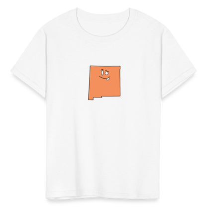 New Mexico STATEment Sassy Kid's White Tee Shirt - white