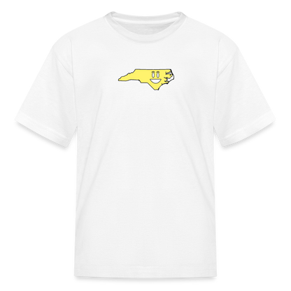 North Carolina STATEment Happy Kid's White Tee Shirt - white