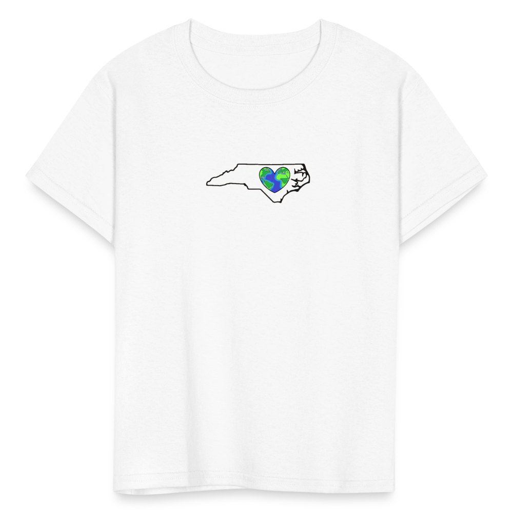 North Carolina STATEment Earth Kid's White Tee Shirt - white